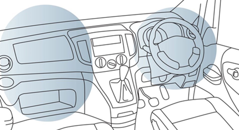 NV200 safety features - airbags